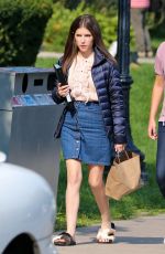 ANNA KENDRICK on the Set of A Simple Favor in Toronto 08/16/2017