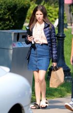 ANNA KENDRICK on the Set of A Simple Favor in Toronto 08/16/2017