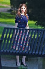ANNA KENDRICK on the Set of A Simple Favor in Toronto 08/17/2017