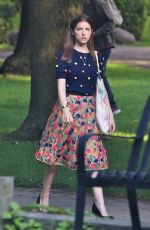 ANNA KENDRICK on the Set of A Simple Favor in Toronto 08/17/2017