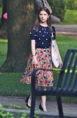 ANNA KENDRICK on the Set of A Simple Favor in Toronto 08/17/2017