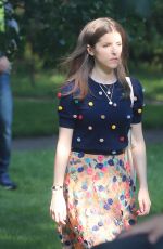 ANNA KENDRICK on the Set of A Simple Favor in Toronto 08/17/2017
