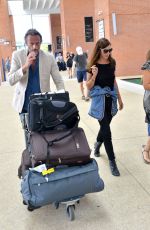 ANNA MOUGLALIS and Vincent Raes at Airport in Venice 08/29/2017