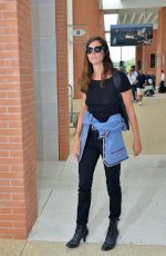 ANNA MOUGLALIS and Vincent Raes at Airport in Venice 08/29/2017