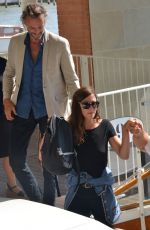 ANNA MOUGLALIS and Vincent Raes at Airport in Venice 08/29/2017