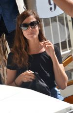 ANNA MOUGLALIS and Vincent Raes at Airport in Venice 08/29/2017