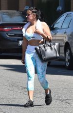 ARIEL WINTER in Tights at a Gym in Los Angeles 08/29/2017