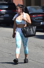 ARIEL WINTER in Tights at a Gym in Los Angeles 08/29/2017