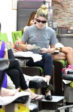 ASHLEY GREENE at a Nail Design in Los Angeles 08/12/2017