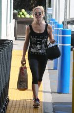 ASHLEY GREENE in Tights at a Gas Station in Beverly Hills 08/05/2017