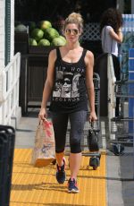 ASHLEY GREENE in Tights at a Gas Station in Beverly Hills 08/05/2017