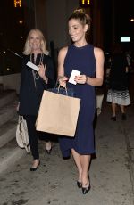 ASHLEY GREENE Out for Dinner in West Hollywood 08/22/2017