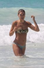 ASHLEY HART in Bikini on the Beach in Tulum 07/31/2017