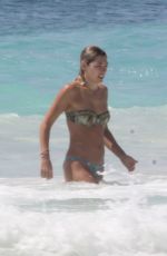 ASHLEY HART in Bikini on the Beach in Tulum 07/31/2017