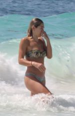 ASHLEY HART in Bikini on the Beach in Tulum 07/31/2017