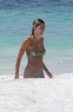ASHLEY HART in Bikini on the Beach in Tulum 07/31/2017