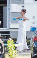 ASHLEY JUDD at a Shooting Break at Berlin Sation Set 08/23/2017