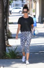 ASHLEY TISDALE in Leggings Heading to a Gym in Studio City 08/07/2017