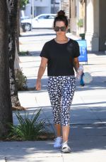 ASHLEY TISDALE in Leggings Heading to a Gym in Studio City 08/07/2017