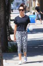 ASHLEY TISDALE in Leggings Heading to a Gym in Studio City 08/07/2017