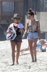 ASHLEY TISDALE in Swimsuit at a Beach in Malibu 08/20/2017