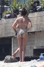ASHLEY TISDALE in Swimsuit at a Beach in Malibu 08/20/2017