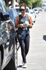 ASHLEY TISDALE Leaves a Gym in Studio City 08/18/2017