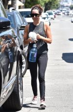 ASHLEY TISDALE Leaves a Gym in Studio City 08/18/2017