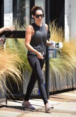 ASHLEY TISDALE Leaves a Gym in Studio City 08/18/2017