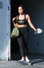ASHLEY TISDALE Leaves Rise Nation in Los Angeles 08/30/2017