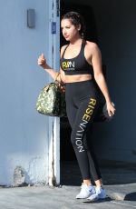 ASHLEY TISDALE Leaves Rise Nation in Los Angeles 08/30/2017