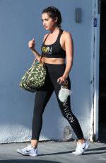 ASHLEY TISDALE Leaves Rise Nation in Los Angeles 08/30/2017