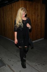 AVRIL LAVIGNE Leaves Nice Guy in West Hollywood 08/04/2017