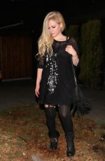 AVRIL LAVIGNE Leaves Nice Guy in West Hollywood 08/04/2017
