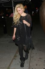 AVRIL LAVIGNE Leaves Nice Guy in West Hollywood 08/04/2017