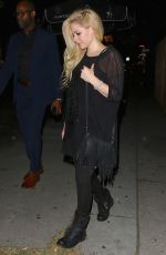 AVRIL LAVIGNE Leaves Nice Guy in West Hollywood 08/04/2017