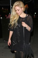 AVRIL LAVIGNE Leaves Nice Guy in West Hollywood 08/04/2017