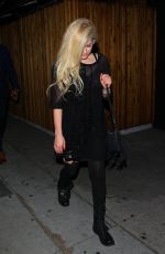 AVRIL LAVIGNE Leaves Nice Guy in West Hollywood 08/04/2017
