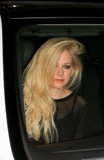 AVRIL LAVIGNE Leaves Nice Guy in West Hollywood 08/04/2017