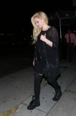 AVRIL LAVIGNE Leaves Nice Guy in West Hollywood 08/04/2017