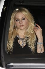 AVRIL LAVIGNE Leaves Peppermint Club in West Hollywood 08/07/2017