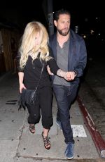 AVRIL LAVIGNE Leaves Peppermint Club in West Hollywood 08/07/2017