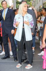 BEBE RAXHA Leaves Tonight Show Starring Jimmy Fallon in New York 08/04/2017