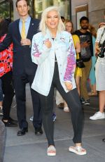 BEBE RAXHA Leaves Tonight Show Starring Jimmy Fallon in New York 08/04/2017