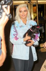 BEBE RAXHA Leaves Tonight Show Starring Jimmy Fallon in New York 08/04/2017