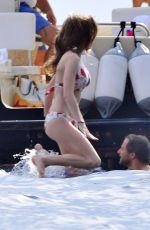 BEE SHAFFER in Bikini on the Boat in Portofino 08/26/2017