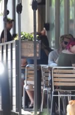 BELLA and DANI THORNE Out for Lunch in Los Angeles 08/06/2017