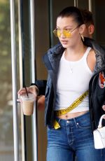 BELLA HADID Getting a Tattoo in New York 07/31/2017