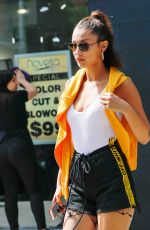 BELLA HADID Out and About in New York 08/23/2017