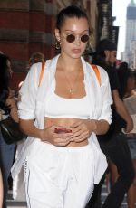 BELLA HADID Out and About in New York 08/24/2017